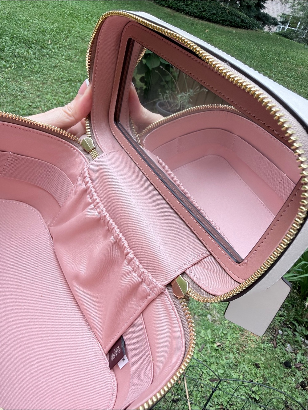 Coach Cosmetic Case In Signature Canvas With Floral Print - Picture 12 of 12